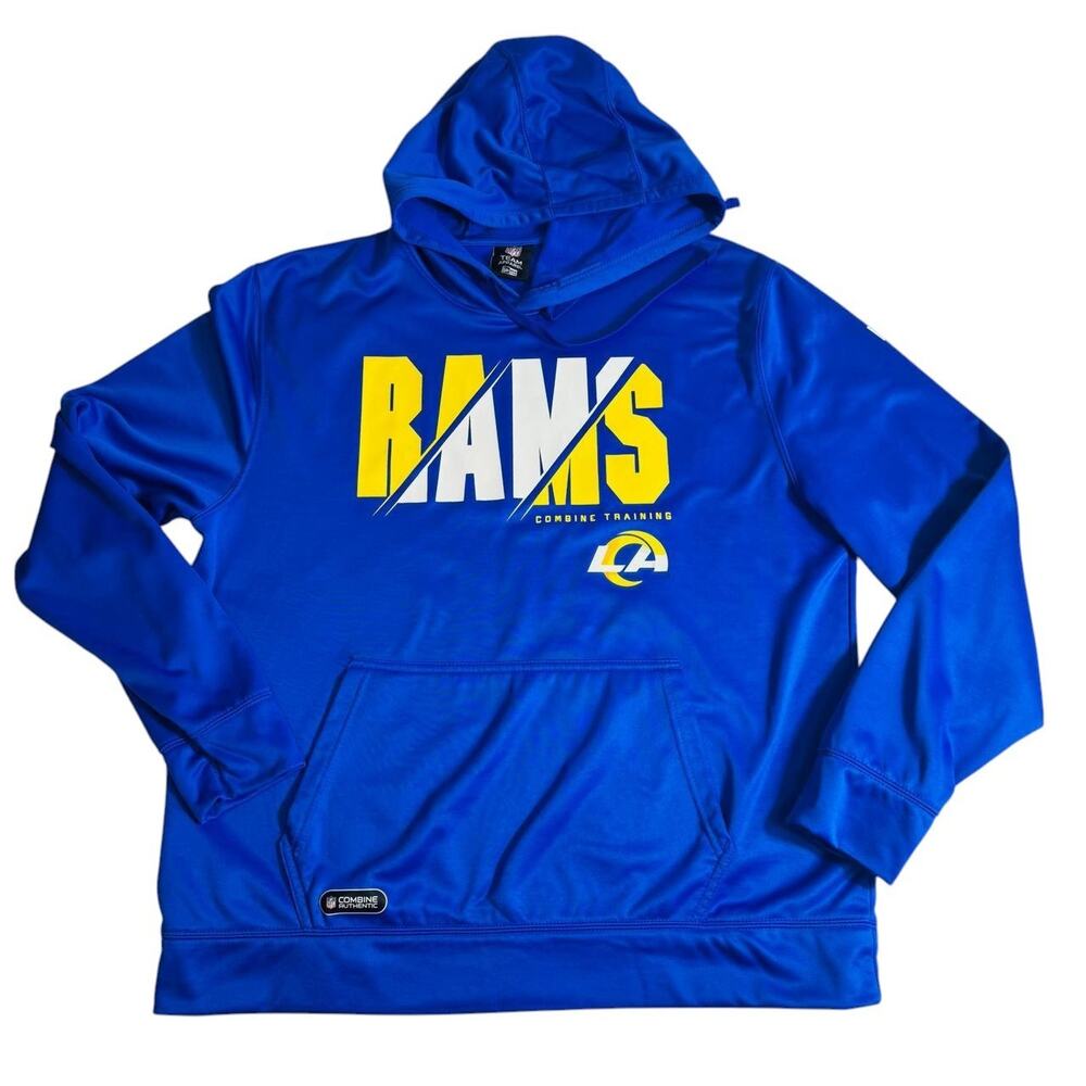 Los Angeles Rams Hoodie XL Blue NFL Team Apparel New Era Combine Training